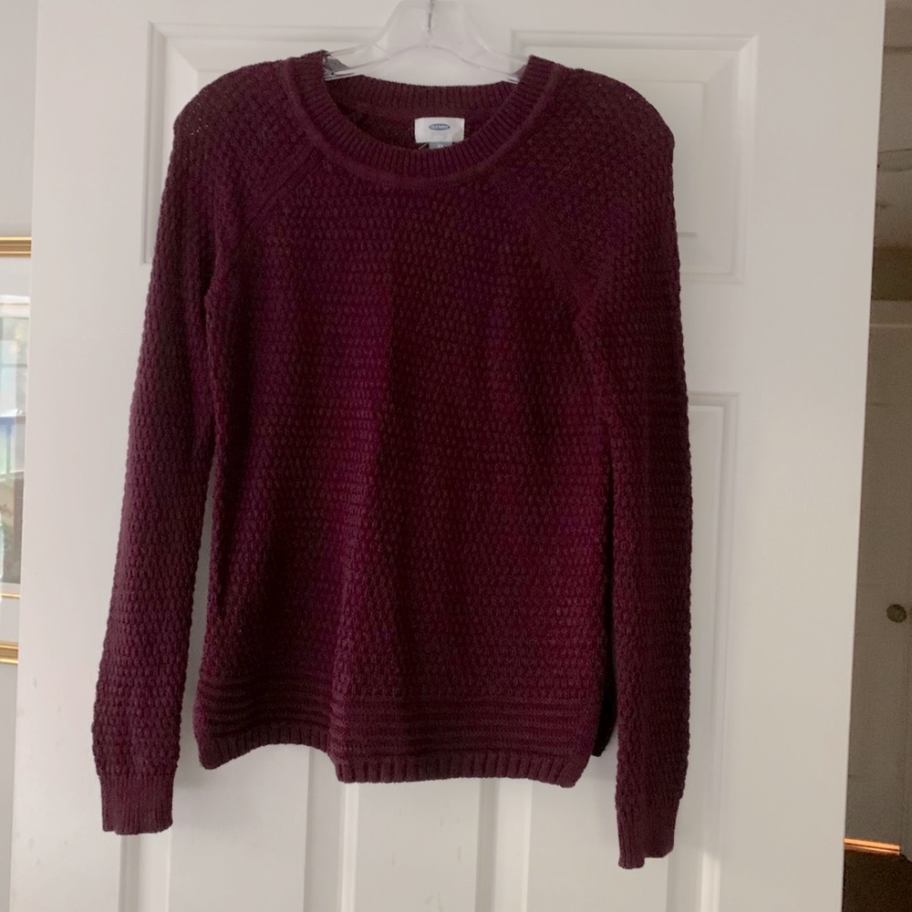 Old Navy deep purple sweater